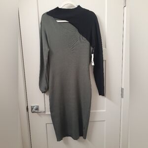 No BoundariesTwo-Tone Black and Green Women's Dress